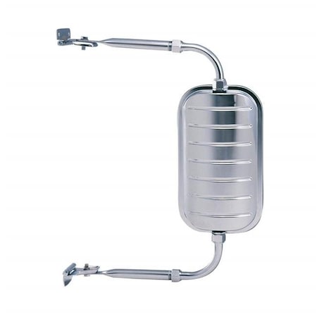 K-Source K-Source KSIH3541 Jr West Coast Stainless Steel Universal Truck Mirror KSIH3541